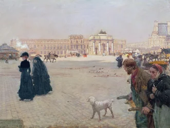 La Place du Carrousel, Parigi: Le rovine delle Tuileries, 1882